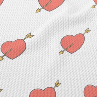 Heart-piercing Arrow Heart Birdseye Piqué
