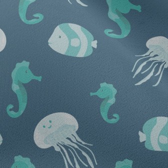 Cute Jellyfish Seahorse Fish Chiffon