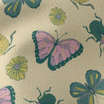 Butterfly Flower Beetle Waterproof Canvas