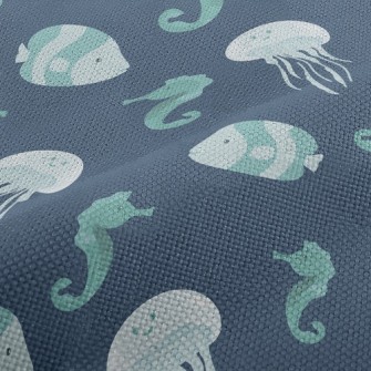 Cute Jellyfish Seahorse Fish Performance Linen