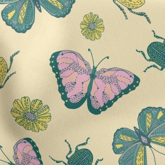 Butterfly Flower Beetle Stretch Ponte