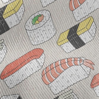 Seafood Japanese Nigiri Sushi Standard Corduroy