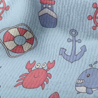 Playful Crab And Whale Terry