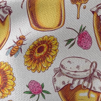 Bees Collecting Honey Waterproof Canvas