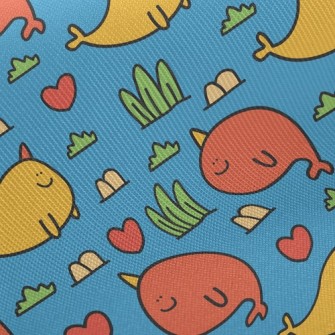 Cartoon Rare Fat Fish Twill