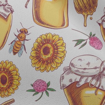 Bees Collecting Honey Chiffon