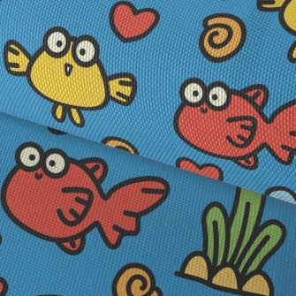 Surprised Bicolor Fish Waterproof Oxford