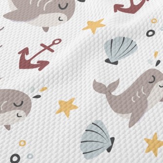 Shark Shell Anchor Birdseye Piqué