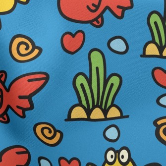 Surprised Bicolor Fish Stretch Ponte