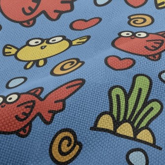 Surprised Bicolor Fish Performance Linen
