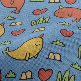 Cartoon Rare Fat Fish Performance Linen