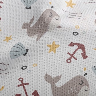 Shark Shell Anchor Athletic Mesh Flat Back