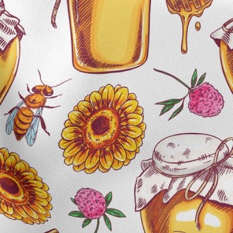 Bees Collecting Honey Stretch Ponte