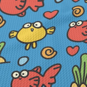 Surprised Bicolor Fish Birdseye Piqué