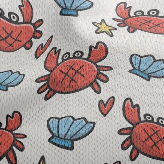 Surprised Crab Shell Athletic Mesh Flat Back