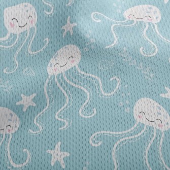 Smiling Jellyfish Athletic Mesh Flat Back