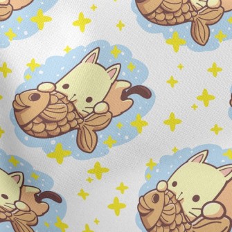 Cats Love To Eat Taiyaki Stretch Ponte