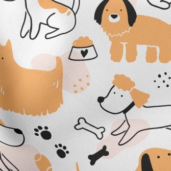 Cute And Lively Dog Stretch Ponte