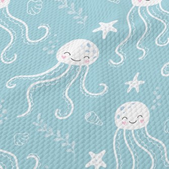 Smiling Jellyfish Birdseye Piqué