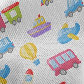 Fun And Colorful Transportatio Standard Corduroy