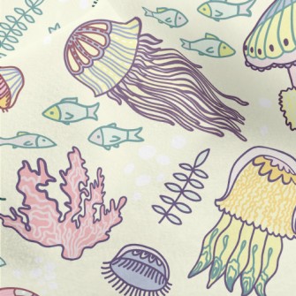 Gorgeous Fantasy Jellyfish Micro Fleece