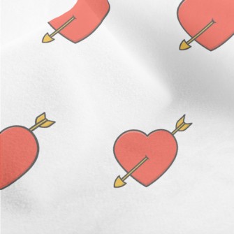 Heart-piercing Arrow Heart Micro Fleece