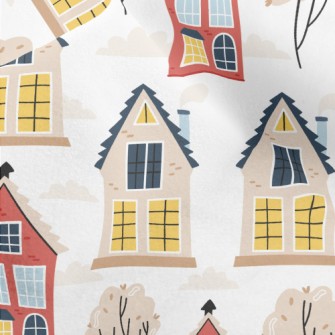 European Style Town House Micro Fleece