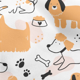 Cute And Lively Dog Micro Fleece