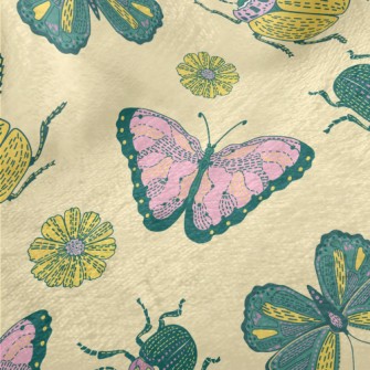 Butterfly Flower Beetle Minky