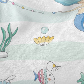 Mermaid Princess And Sea Creat Minky