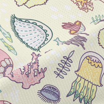 Gorgeous Fantasy Jellyfish Piqué