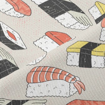 Seafood Japanese Nigiri Sushi Piqué