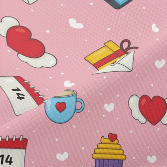 Love Valentine&#39;s Day Piqué