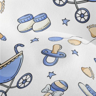 Cute Baby Boy Stroller Lightweight Performance Linen