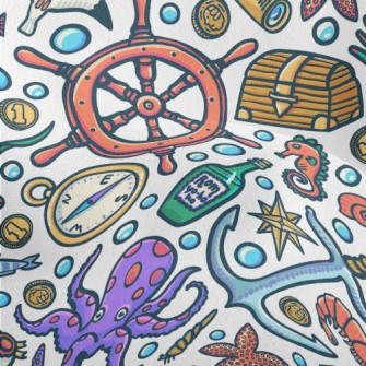 Mysterious Underwater Treasure Lightweight Performance Linen