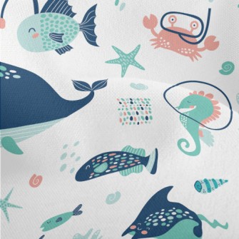Lantern Fish Stingray Turtle Lightweight Performance Linen