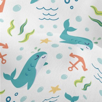 Leisurely Swimming With Sharks Lightweight Performance Linen