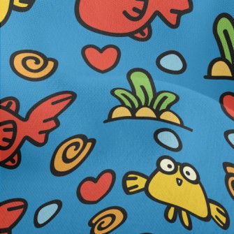 Surprised Bicolor Fish Lightweight Performance Linen