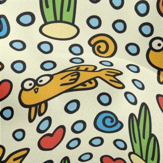 Funny Little Fish With Big Eye Lightweight Performance Linen