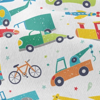 Colorful Land And Sea Transpor Modern Jersey