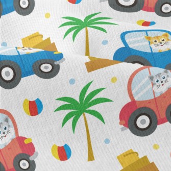 Cat Goes For A Drive Modern Jersey