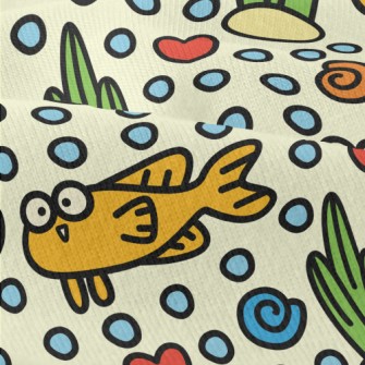 Funny Little Fish With Big Eye Modern Jersey