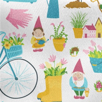 Field Style Gardening Decorati Jersey Backed Fleece