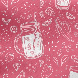 Comprehensive Fruit Sparkling  Jersey Backed Fleece