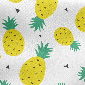 Pretty Plump Pineapple Jersey Backed Fleece