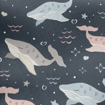 Huge Whale Jersey Backed Fleece