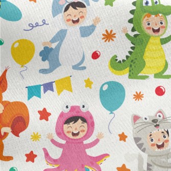 Dress Up Animal Party Jersey Backed Fleece