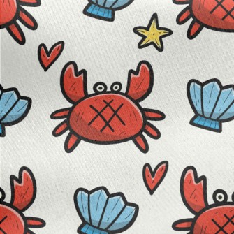 Surprised Crab Shell Jersey Backed Fleece
