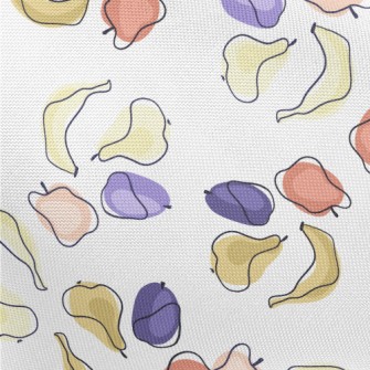 Abstract Lines Banana Pongee
