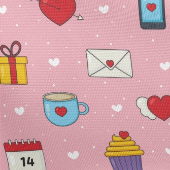 Love Valentine&#39;s Day Pongee